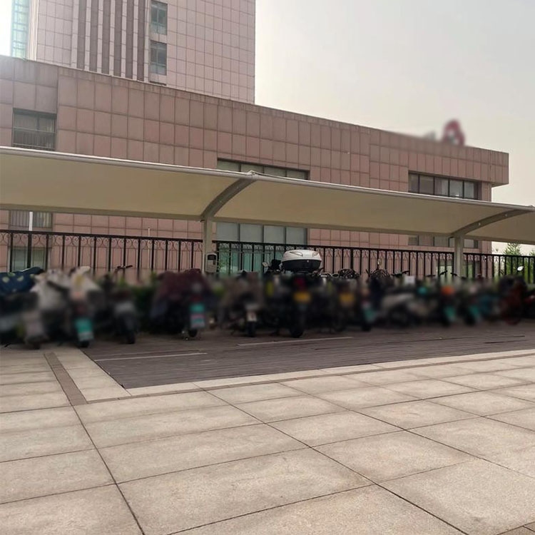 海北膜结构电动车棚