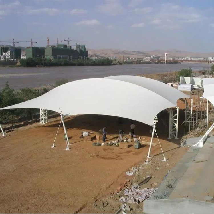 海北膜结构汽车棚